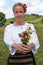 People pick herbs on the day of the summer solstice of a meadow in Vratsa Balkan