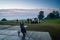People play golf on Bandon Dunes Sheep Ranch course, Oregon