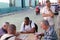 People playing domino