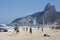 People playing footvolley on Ipanema beach