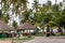 People playing in gazebos in La Campagne beach Resort Lekki Lagos Nigeria