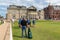 People playing golf at famous golf course St Andrews, Scotland