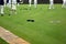 People playing lawn bowling