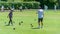 People playing lawn bowling in Golden Gate Park