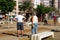 People playing Petanque, Torre del Mar.