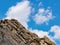 People playing rock climbing on the Flatirons