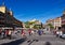 People in Plaza Mayor, Segovia, Spain