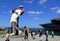 People posing near the Unconditional Surrender Kissing Statue, San Diego, California, 2016