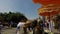 People pour water on Buddha images