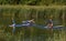 People practice sup yoga in Sinemorec, Bulgaria on sept. 3, 2017.