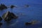 People practicing canoeing on the Sirens Reef in Cabo de Gata