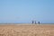 People practicing Kitesurfing. Beach on the Prasonisi.