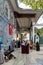 People praying in front of the tomb of Abu Ayyub al-Ansari at Eyup Sultan Mosque, Istanbul, Turkey