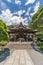 People praying at Honden Main Hall of Shuzenji Temple Shuzen-ji