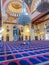 People praying inside the Mohammad Al-Amin Mosque in Beirut, Lebanon