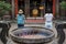 People praying in Wenshu Monastery