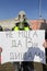 People on a protest because of heavy air pollution  Particulate matter from the illegal waste burning in Bulgarian thermal power