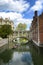 People punting on the Cam River, Cambridge, UK