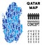 People Qatar Map