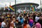 People with rainbow flags during the March of Equality, LGBT March
