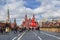 People on the Red Square during the days of shrovetide, Moscow