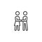 People relationship line icon