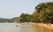 People relax on Ha Tien beach in Mekong Delta, Vietnam