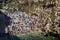 People relax and swimming on lovely beach Lama Monachile in Polignano a Mare, Adriatic Sea, Apulia, Bari province, Italy