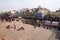 People relaxing at Jama Masjid Mosque, Delhi