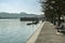 People relaxing near Lucerne Lake in Luzern