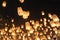 People release Khom Loi, the sky lanterns during Yi Peng or Loi Krathong festival