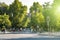 People riding bicycle at Parque Forestal