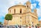 People at Rotunda Dome church in Mosta Malta