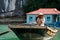 People on rowboat for tourist in the Halong Bay in Vietnam