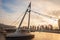 People run on Tanjong Rhu Suspension Bridge in the morning