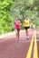 People running on road - Sport and fitness runners