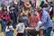 People at a rural rodeo