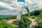 The People`s Friendship Arch Arka druzhby narodiv monument. Aeriel view