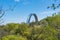 The People`s Friendship Arch, Monument to Reunion of Ukraine and Russia in Kiev, view from the Volodymyr Hill ï¼ˆVladimir hill