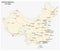 People`s Republic of China road vector map