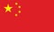 People`s Republic of China standard flag vector