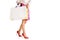 People, sale, black friday concept - woman with shopping bags