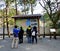 People seeing the map of the park in Kamakura, Japan