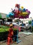 People selling balloons