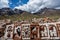 People selling rugs at La Raya market, Cusco, Peru