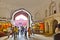 People shop inside the  Meena Bazaar in the Red Fort in New Delhi, India. Mukarmat Khan built this  first covered bazaar in the