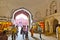 People shop inside the  Meena Bazaar in the Red Fort in New Delhi, India. Mukarmat Khan built this  first covered bazaar in the
