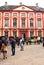 People shopping at the Malberg Castle Christmas Market