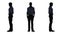 People silhouette - man stands