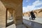 People on Siosepol bridge in Isfahan, Iran